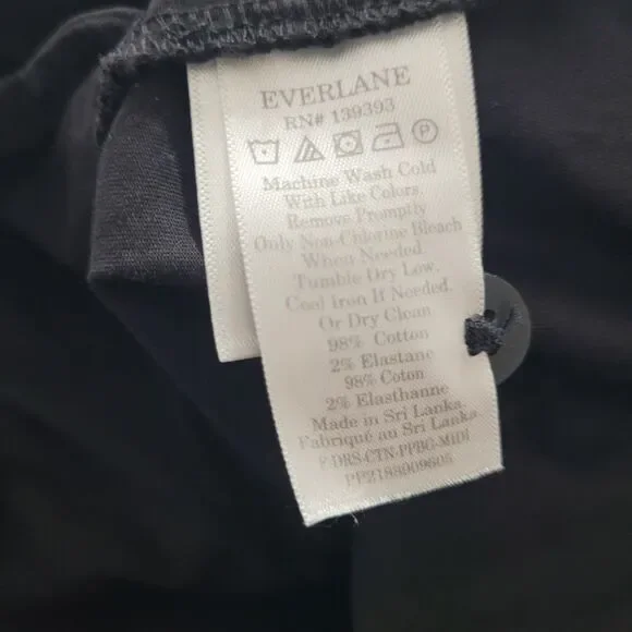 Everlane size XL Dress shift adjsutable straps elastic stretch open button - Picture 7 of 12